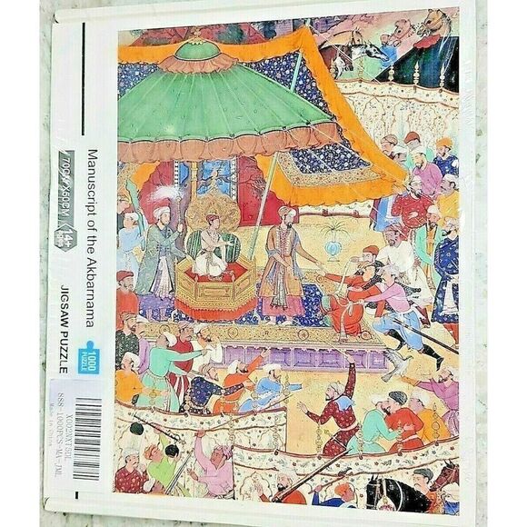 Manuscript Of The Akbarnama 1000 Pieces Jigsaw Puzzle 70 cm x 50 cm VOLINER 14+ - Picture 1 of 5